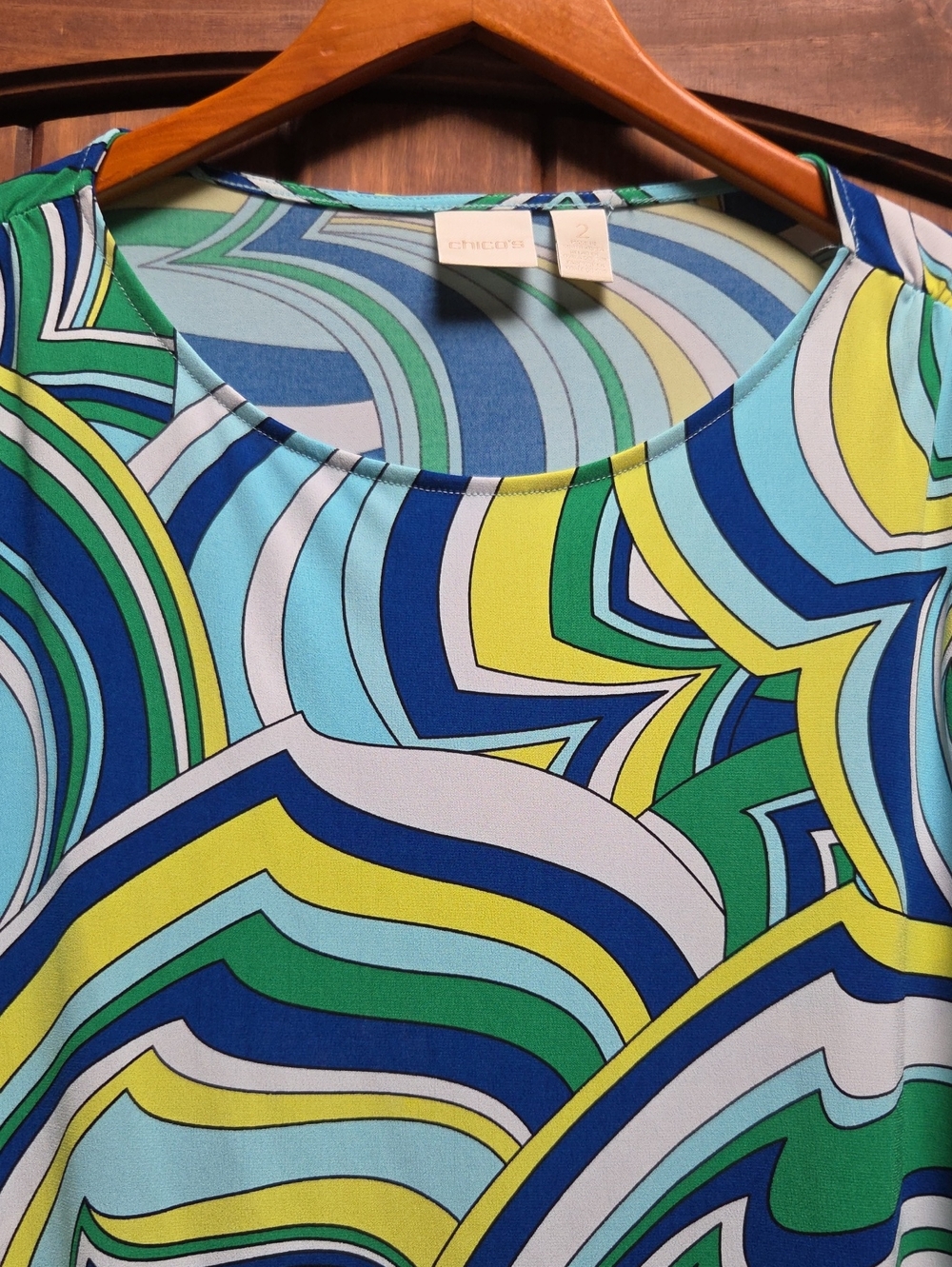 Chicos Arm Slits Blouse Chicos Size 2 Probably M/L
